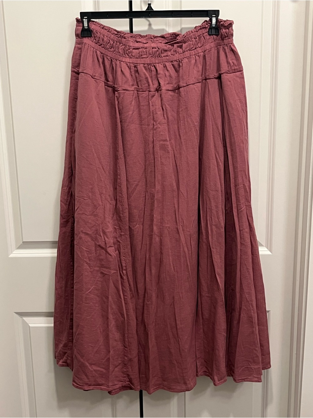 Torrid FESTI Maxi Skirt Women’s 2X Dusty Rose Boho Flowy Cottagecore Prairie